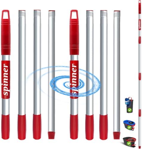Spin Mop Replacement Handle for Ocedar EasyWring/RinseClean/H2Pro Flat Mop by Fatmass