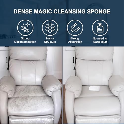 Magic Sponge Eraser for Magic Erasers, 50 Pack, 3X Density Extra Thick - Image 2