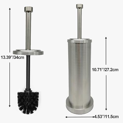 Brushed Nickel Toilet Bowl Brush - Image 2