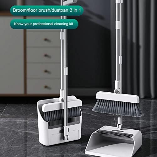 Broom and Dustpan Set, Kitchen Broom, Broom and Dustpan Set Heavy Duty - Image 3