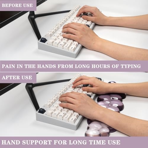 Gel Keyboard and Mouse Wrist Rest, Cloud Wrist Pad - Image 3