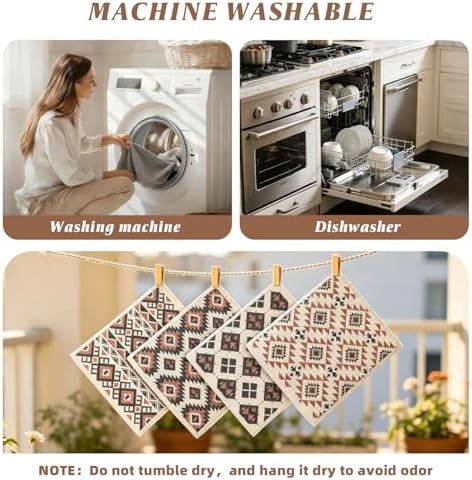 4 Pcs Swedish Dishcloths for Kitchen, Super Absorbent - Image 5