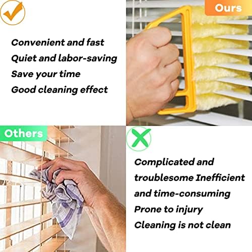 AOCEAN 4 Pcs Blind Cleaner Duster Tool, 7-Finger Dusting Cleaner Tool - Image 5