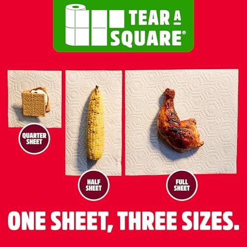 Brawny Tear-A-Square 3-Ply Paper Towels, 2 Triple Rolls = 6 Regular Rolls - Image 6