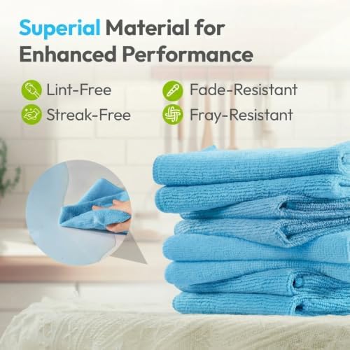 Microfiber Cleaning Cloth 12 Pack, 12 x 12 Inch - Image 6