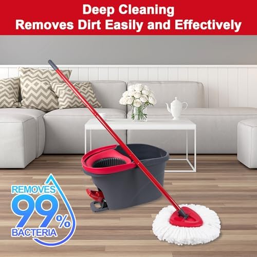 10 Pack Spin Mop Replacement Head Mop Refill Compatible - Image 5