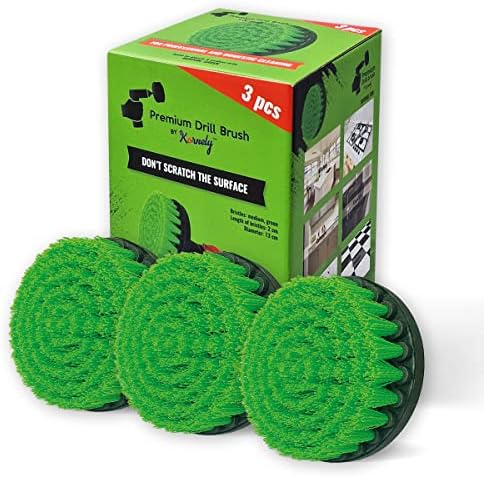 Premium Drill Brush Professional – Medium-Stiff 5 in Green Set of 3 | - Image 4