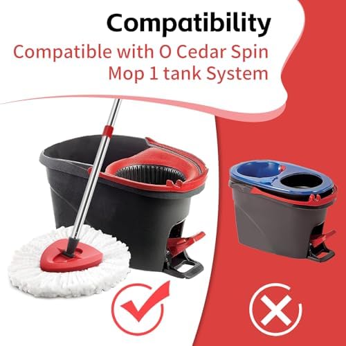 ANREKEYH Spin Mop Head, Handle Replacement - Image 2