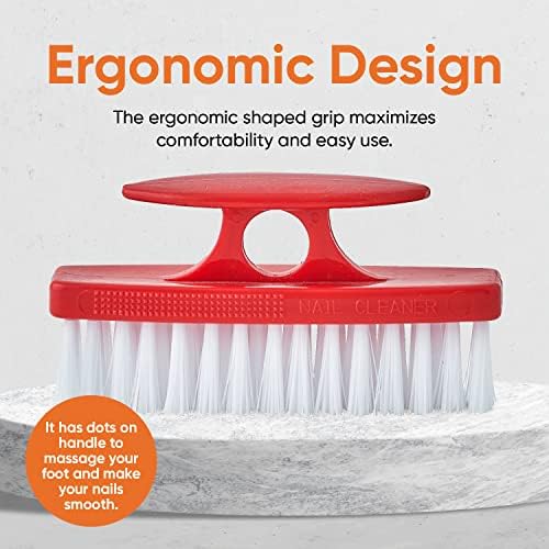 Superio Plastic Bristle Nail Brush, Cleaning Tool - Image 5