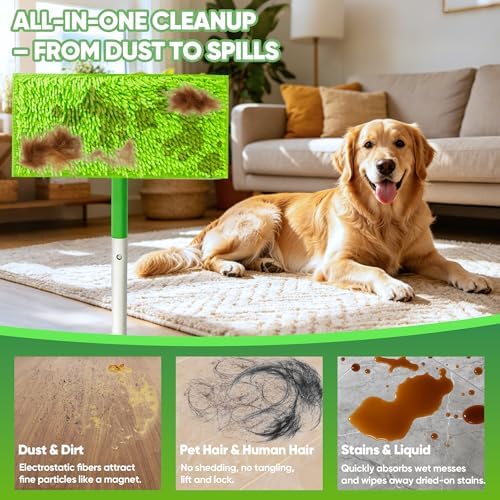 Microfiber Mop Pads for Swiffer Sweeper, 10 Pack Mopping Pads Refills, Reusable - Image 5