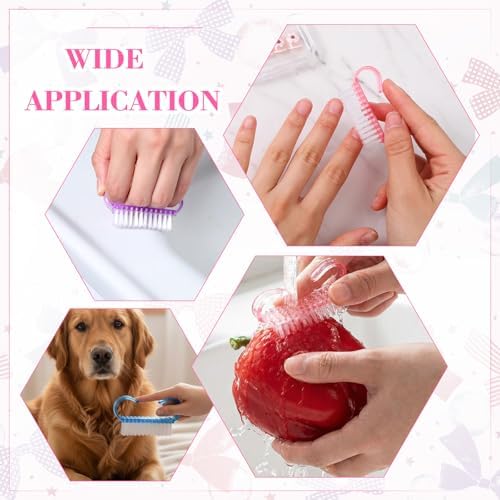 200 Pcs Handle Grip Nail Brush Bulk Nail Scrub Brush - Image 7