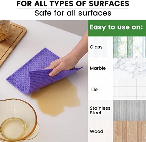 Homaxy Swedish Dishcloths for Kitchen, 10 Pack - Image 3