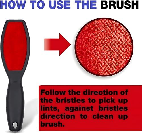 2 Pack Double-Sided Lint Brushes – Pet Hair Remover - Image 4