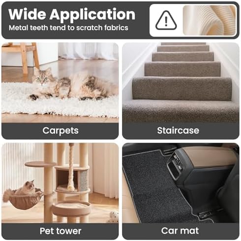 3 in 1 Carpet Rake for Pet Hair Removal, Tool Set of 3 - Image 6