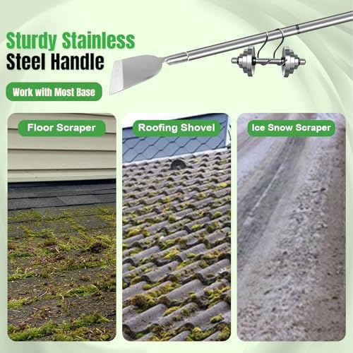 Floor Scraper Long Handle, Paint Wallpaper Garden Snow Ice Shovel - Image 5