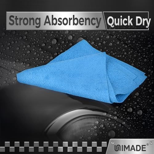 UNIMADE Shop Towels, 100 Pack Commercial Grade Work Rags Microfiber Towels - Image 4