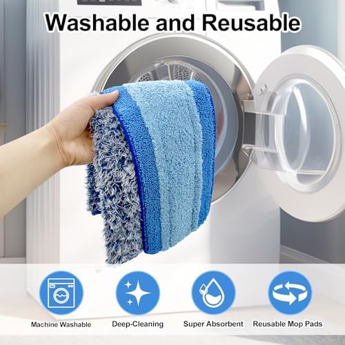 4 Pack Microfiber Cleaning Pad for Bona Mop Safe for Hardwood & Hard Surface - Image 6
