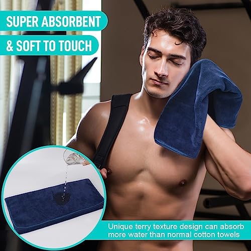 SINLAND Microfiber Gym Towels, Workout Sweat Towel 16x32In - Image 5
