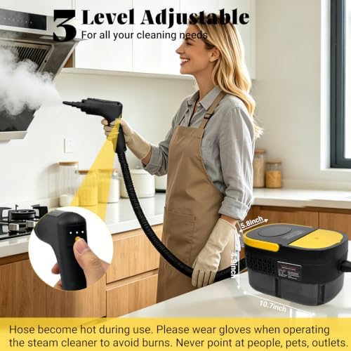 Steam Cleaner, 2500W Portable Handheld Steamer - Image 3