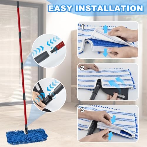 Microfiber Mops for Floor Cleaning, Flat Mop - Image 6