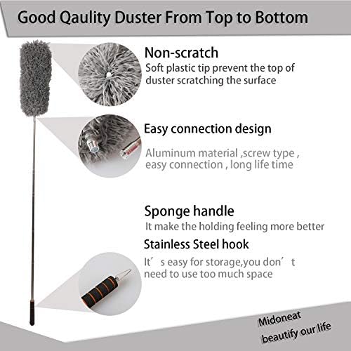 Midoneat Lambswool Duster with Extra Flexible Microfiber Head, Long - Image 3