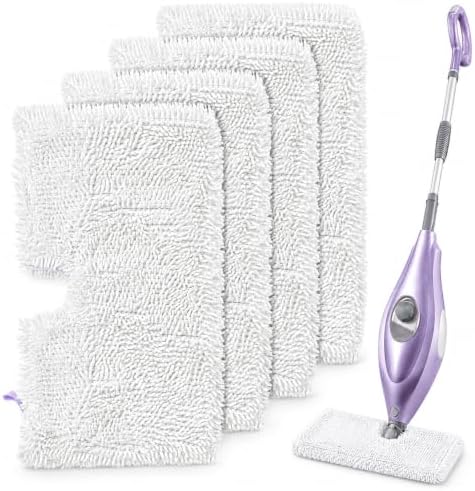 Tidy Monster Steam Mop Replacement Pads, 4 Pack Steam Pocket Mop Pads Compatible by TidyMonster
