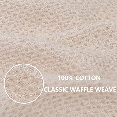 Homaxy 100% Cotton Oversized Waffle Weave Kitchen Towels 8-Pack - Image 2