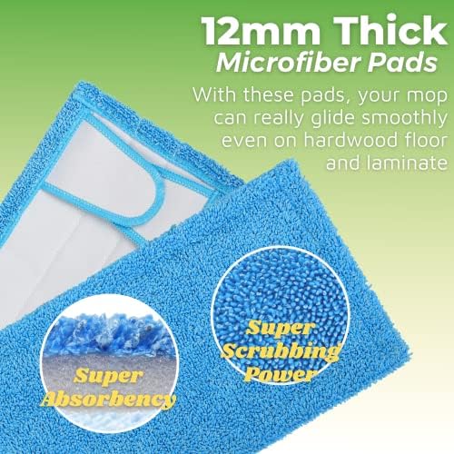 2-Pack Reusable Mop Pads for Swiffer Sweeper, Washable Microfiber Refills - Image 3