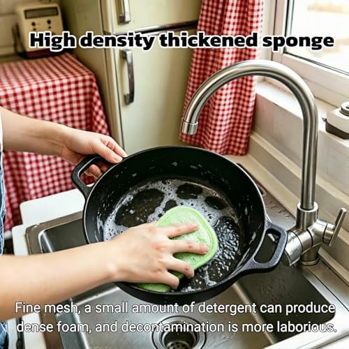 Multipurpose Kitchen Scrub Sponges, Heavy Duty Cleaning Non-Scratch Scrub Sponge - Image 2