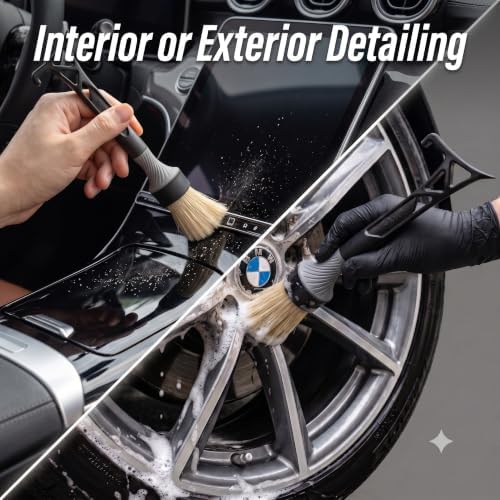Detailing Brush Set for Car Detailing | Premium 3-Pack | Detail Interior or - Image 5