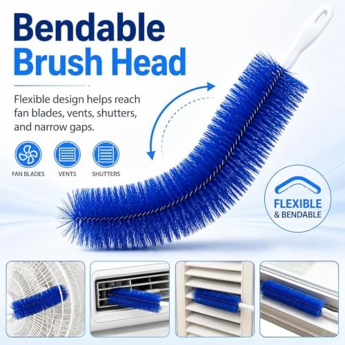 2026 New Bendable Microfiber Duster, Fan Cleaning Brush Dusting Brush, Suitable - Image 2