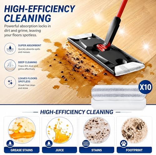 10 Pack H2prO Mop Pads, Compatible - Image 5
