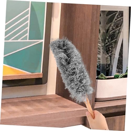 Wooden Handle Washable Duster for Household Cleaning Reusable Dust Removal Tool - Image 3