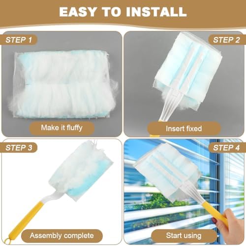 40-Pack Duster Refill for Swiffer Duster, Electro Static Dust Removal Refills - Image 3