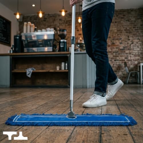 36 Inch Blue Commercial Dust Mop & Floor Sweeper - Image 2