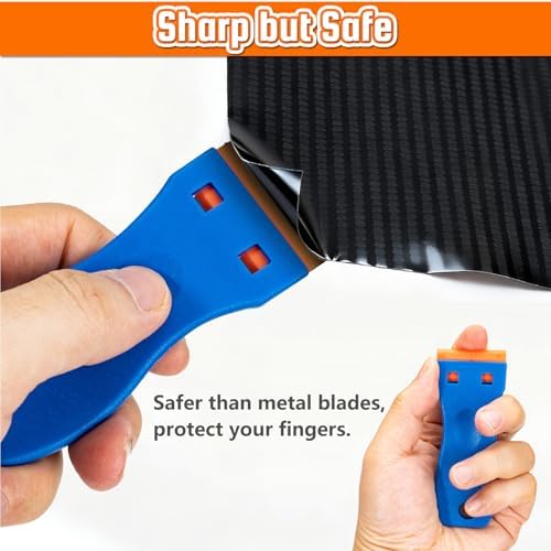 Plastic Razor Blade Scraper, Cleaning Scrapers Remover Storage - Image 4