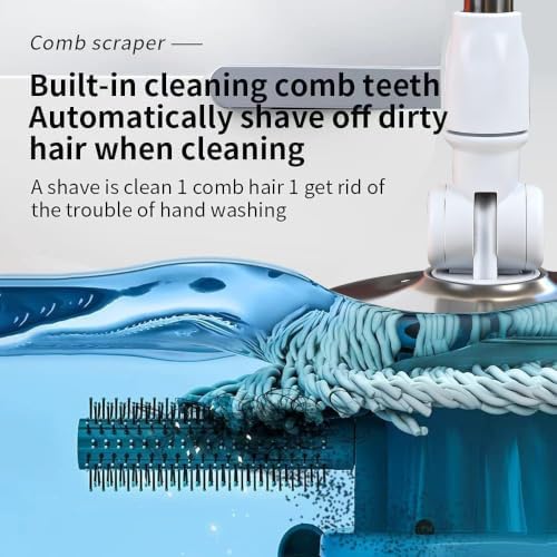Michao Spin Mop Bucket Deluxe 360 Spinning Floor Cleaning System - Image 4