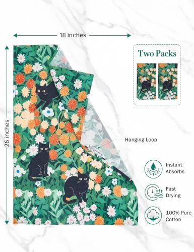 Flour Sack Kitchen Towels 2 Pack, 18x26 Inch - Image 3