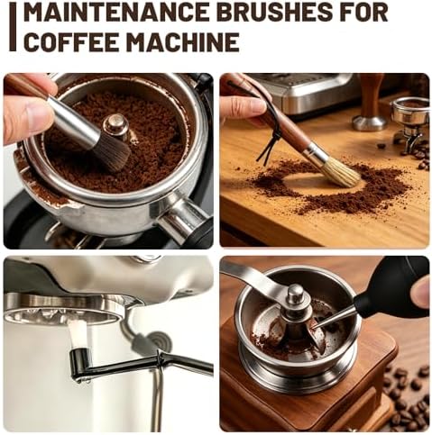 Coffee Grinder Cleaning Kit, Espresso Machine Brush Set - Image 2