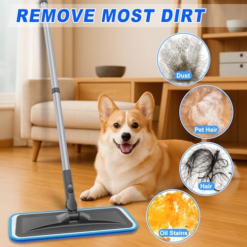 BPAWA Microfiber Mops for Floor Cleaning: Flat Mop for Hardwood Tile Wood - Image 5