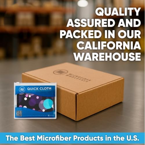 Quick Cloth Microfiber Glasses Cleaning Cloths — 5"x7" 2 Pack with - Image 7