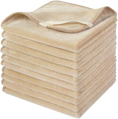 SINLAND Microfiber Facial Cloths Fast Drying Washcloth 12inch x 12inch by SINLAND