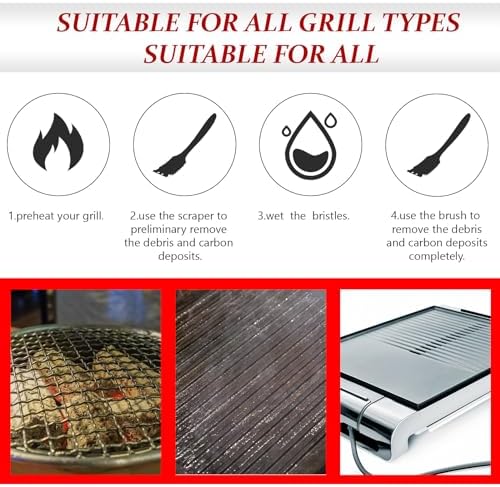 Chengu 2 Pcs 12 Inch BBQ Grill Brush - Image 5