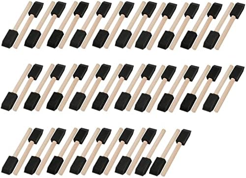 Mister Rui 50-Pack 1 Inch Sponge Paint Brushes - Image 5