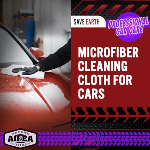 AIDEA Microfiber Cleaning Cloth White, Shop Towels 12×12" - Image 4