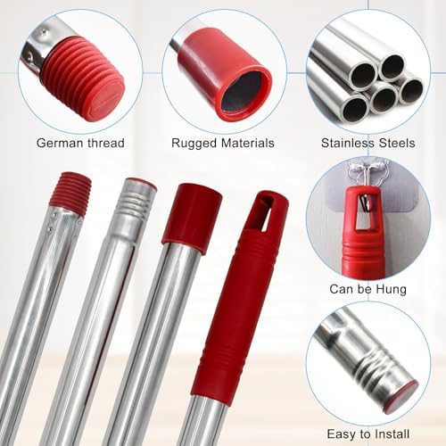 Mop Handle for Ocedar, Mop Handle for O Cedar, 4-Section Spin Mop Handles - Image 3