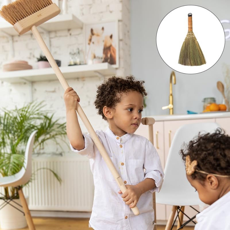 Veemoon 4 Pcs 12 Inch Whisk Broom, Handheld Cleaning Broom Straw Corn Whisk - Image 6