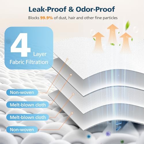 20 Pack QRevo Dust Bags for Roborock Qrevo S Pro, QV 35A, Qrevo S5V - Image 5