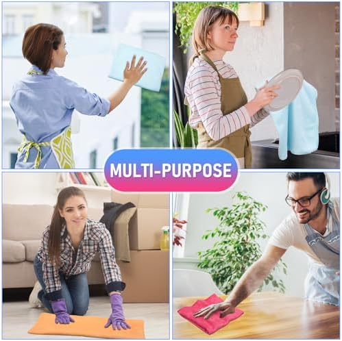 Newwiee 6 Pcs Extra Large Microfiber Cleaning Cloth - Image 6