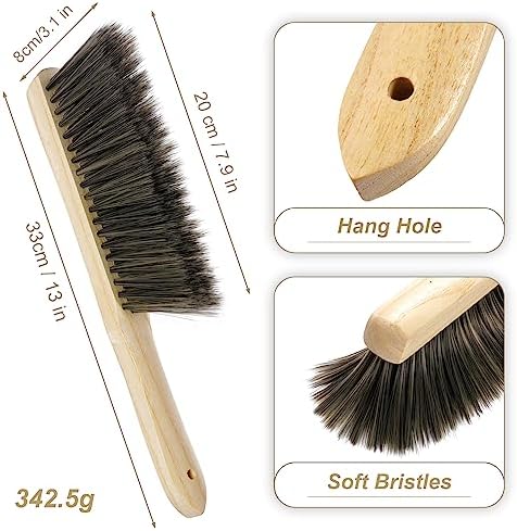 Rbenxia Wooden Handle Bench Brushes Soft Household Dust Cleaning Brushes - Image 2